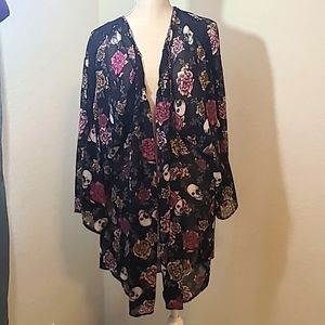 Torrid Sheer open front Cover-up